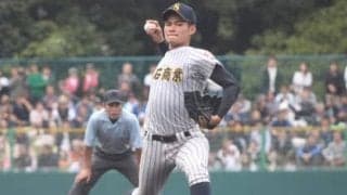 明石商・中森俊介も155キロが目標。奥川恭伸の動画鑑賞で気合を注入