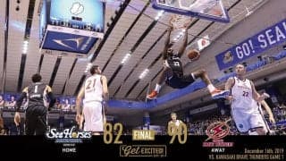 リーグ1位の勢いを止められず！バスケ・三河、８点差で惜敗