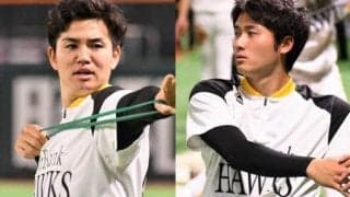 鷹・高橋礼＆高橋純の“TT兄弟”アツアツSにファン興奮　「女子のハート鷲掴み」