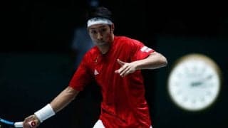 内山靖崇 エキシビションマッチで右太腿を怪我。「ATPカップ」は欠場か