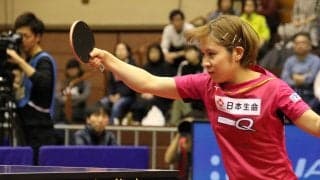 平野美宇、石川佳純に勝利　伊藤美誠の待つ決勝へ＜ジャパントップ12＞