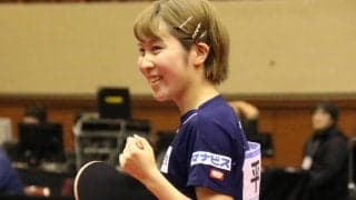 平野美宇、世界卓球代表に内定　黄金世代対決で早田ひな下す＜ジャパントップ12＞