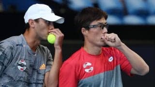 テニス日本代表 3連勝でウルグアイを撃破。41歳松井がスーパーショットで魅せる！