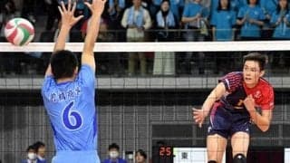 大本命・東山が快勝発進「緊張した」　春高バレー