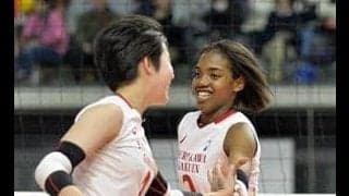 最高到達点３２０センチ　古川学園エースのメリーサが１８得点で輝き放つ　春高バレー