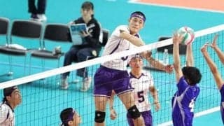 神奈川男子・橘、ストレートで快勝　春高バレー