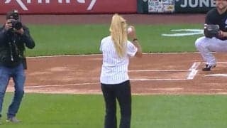 【MLB】至近距離の男性直撃した“笑撃”始球式が再脚光　「笑うのを止められない」