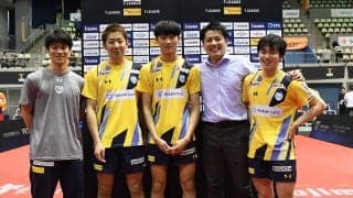 岡山、連敗ストップ　韓国の17歳サウスポーに白神監督「感謝しかない」＜卓球・Tリーグ結果速報＞