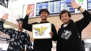 鷹・松田宣、自主トレ先のグアムへ出発　“地獄”トレ予告「めちゃくちゃ追い込む」