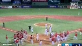 バット殴打に飛び蹴り…　ベネズエラWL大乱闘に米名物記者も衝撃「ワォ」