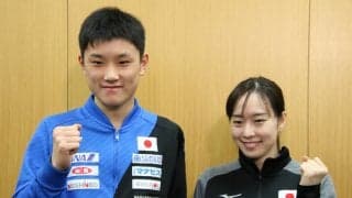 張本智和、初の卓球五輪代表へ　「新たなスタートだと思って頑張りたい」