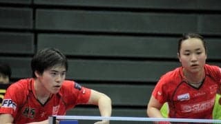 混合W・森薗/伊藤ペアが好スタート　3連覇に向け「動きはすごくいい感じ」＜全日本卓球2020＞