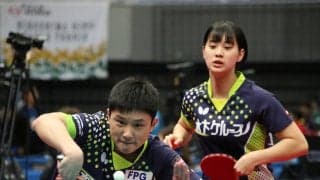 前年度準Ｖ・張本/長﨑ペア、苦しみながらも4回戦へ＜全日本卓球2020＞
