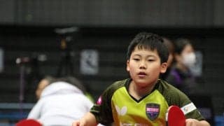 12歳・松島輝空、両ハンドで高校生を圧倒　「身長が昨年から7～8cm伸びた」＜全日本卓球2020＞