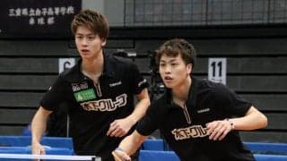 田添兄弟ペア、快勝で3回戦へ　「表彰台に上れるように」＜全日本卓球2020＞