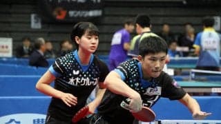 張本/長﨑、4強入り　「連携と個の力を使って勝ちたい」と意気込み＜全日本卓球2020＞
