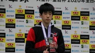男子・吉山、女子・大藤が令和初のジュニアチャンピオンに輝く＜全日本卓球2020＞