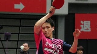 前年度準V・大島祐哉、初戦突破　“ベンチコーチ”水谷隼の助言に感謝＜全日本卓球2020＞