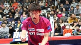 丹羽孝希、高校生王者・戸上に苦杯も「切り替えて頑張りたい」＜全日本卓球2020＞