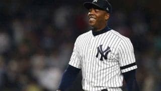 【MLB】人類最速チャップマンの“衝撃”肉体美にファン驚愕「ビーストモード」「ビッグボディ」
