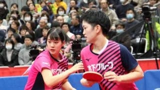 長﨑/木原ペア、決勝進出ならず　伊藤/早田と「一回は試合してみたかった」＜全日本卓球2020＞