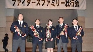 【アメリカンフットボール部】　ファイターズファミリー壮行会が行われる