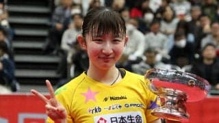 【速報】早田ひな、令和初の女王に　伊藤、石川の五輪代表連破＜全日本卓球2020＞