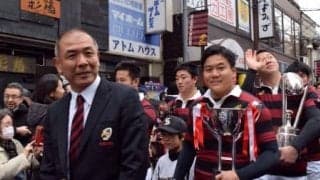 上井草商店街にて優勝記念パレード開催！！！