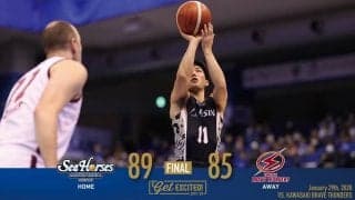 バスケ・三河、首位・川崎との接戦制す！エース不在もチーム力で戦う姿にファン熱狂