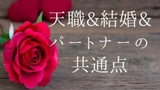 天職と結婚とライフパートナーの共通点