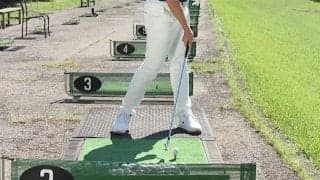 正しいスイング軌道を身につけよう！ティーアップしたボールをアイアンで打つドリル【ゴルフ1分ドリル】