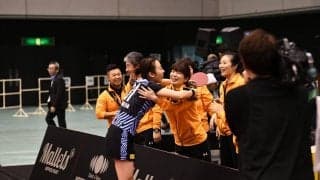 トップが今シーズン初の4-0完勝　ハンが小塩とのカット対決制す＜卓球・Tリーグ試合速報＞