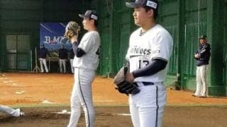 オリドラ1宮城、初ブルペンで強心臓ぶり発揮　首脳陣集結も「気にしませんでした」