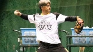 鷹・甲斐も感動「最高にいい時間」城島氏が打撃投手“連投”で65球