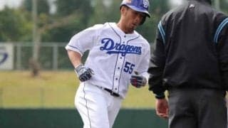 中日福田が今季初打席初ホームラン！　第1打席で左中間へ特大の先制2ラン