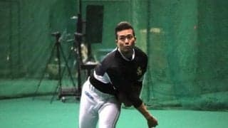 鷹・千賀、第3クールでブルペン入りも　室内練習場で全力投球「右足も使った」
