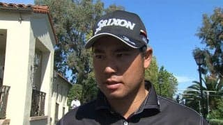 松山英樹「後半にかけて良いショットが出た」手応えを残して2日目へ