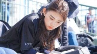 “野球女子”坪井ミサトさん、キャンプ打ち上げに晴れやかな笑顔「真っ黒で～す」