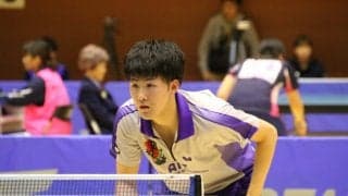 愛工大・宮本、後輩下し男子単優勝　女子単は高2・杉田が制す＜卓球・大阪オープン＞
