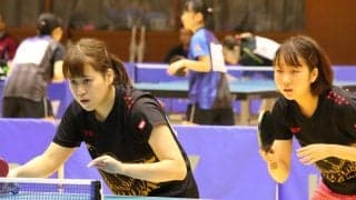 神戸松蔭女子学院大ペア、2回戦へ＜卓球・全日学2019　女子ダブルス＞