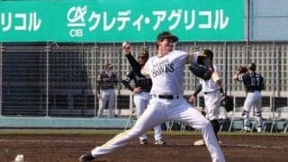 鷹の元米ドラ1スチュワートJr.が圧巻1軍デビュー　最速153キロで2回無失点