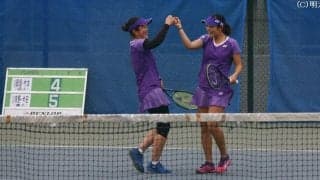 岡垣・竹本組がベスト８で惜敗　シングルスは岡垣がベスト４進出を決める／関東学生新進選手権