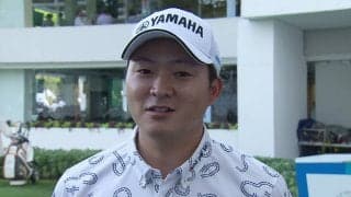 今平周吾、「アンダーで回れそうなコース、修正していきたい」と2日目以降の攻略を誓う