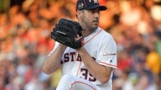 【MLB】バーランダー誕生日を美人妻アプトンさん祝福　背中ぱっくりドレス姿で「愛しているわ」