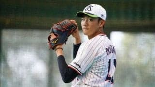 燕ドラ1奥川が初ブルペン入り　真後ろからの貴重動画にファン歓喜「速っ」