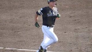 凄いぞ鷹リチャード、”3戦連発“！　初OP戦で左翼場外弾、支配下猛アピール