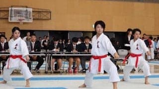 男子団体組手は悔しいベスト８。全日本出場は１種目にとどまる