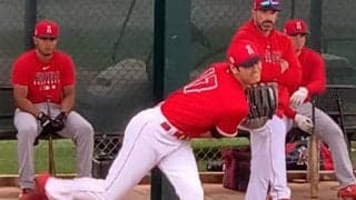 【MLB】大谷翔平が初ブルペン入り　80％の力で最速130キロ、5月投手復帰へ「一歩一歩」
