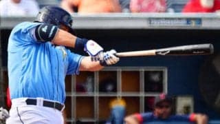 【MLB】筒香嘉智が“メジャー初本塁打”　左中間の電光掲示板直撃の豪快弾、まだOP戦打率10割