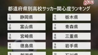 高校サッカー関心度ランキング、1位は静岡県…世代別1位は25歳～34歳